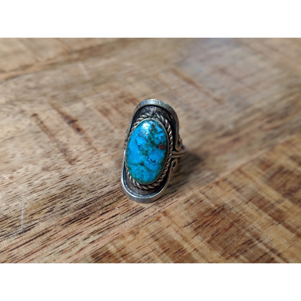 Blue Stone Ring - image 1